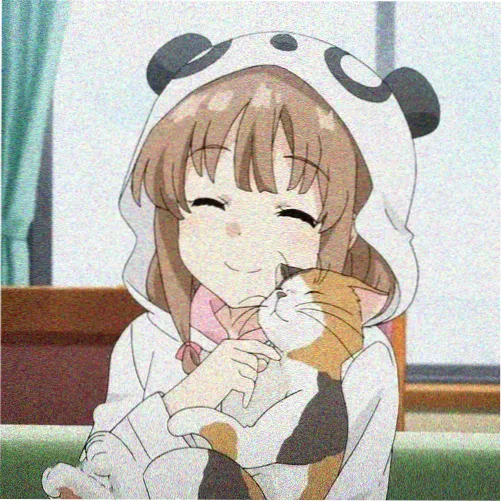 漫画头像图片低头少女